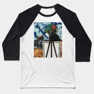 Purr-fect Painting Pair Baseball T-Shirt